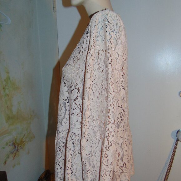 Joie Floral Lace Blouse Top Womens Small Boho Textured Back Button Long Sleeve - Picture 3 of 13